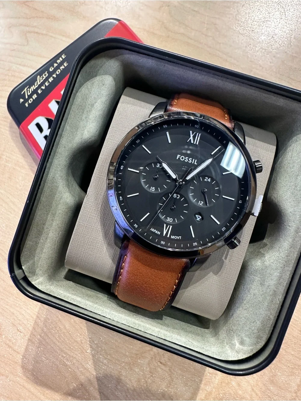 Fossil Men’s Chronograph Leather Watch